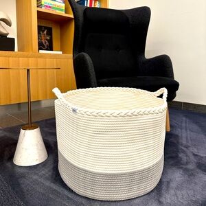 Large cotton robe basket
